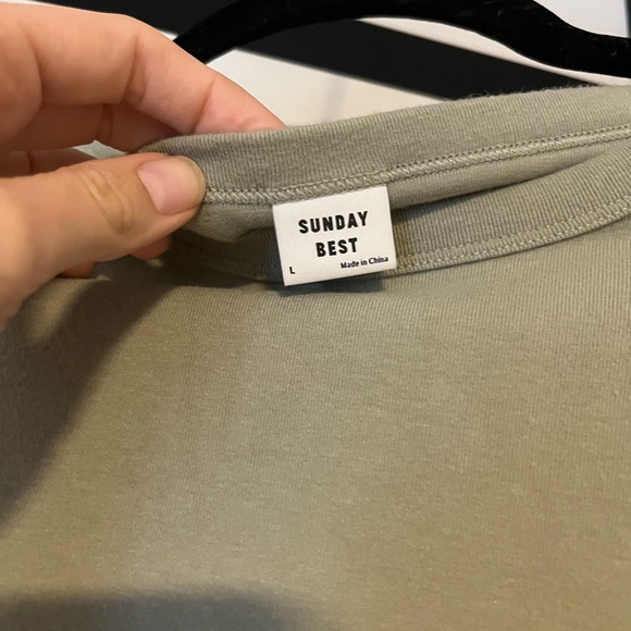 Aritzia Sunday Best Little Ribbed T-Shirt - Picture 8 of 8